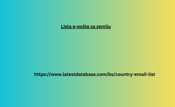 Lista e-pošte za zemlju