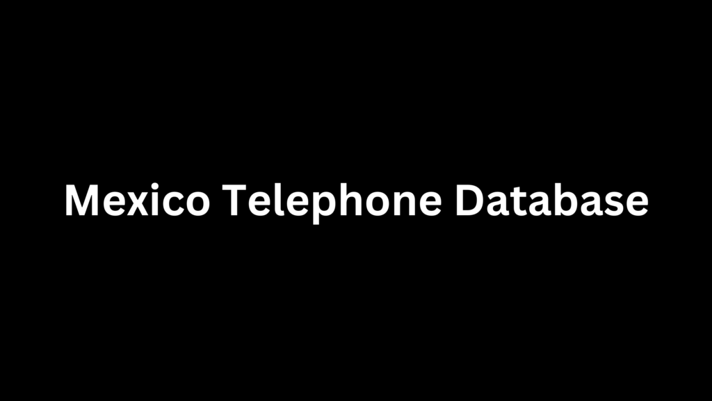 Mexico Telephone Database