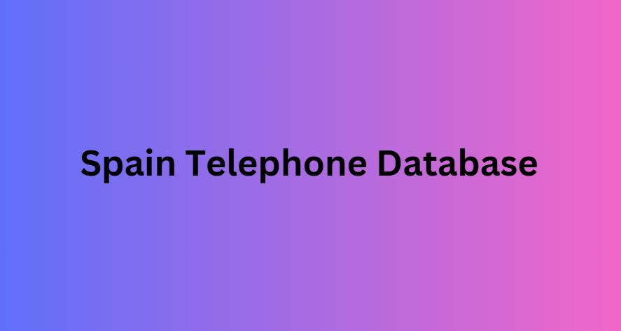 Spain Telephone Database